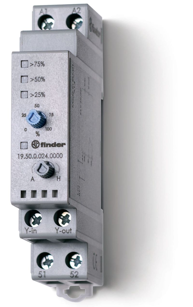 Модуль управления, аналоговый сигнал 0…10В DC питание 24В АC/DC монтаж на рейку 35мм ширина 17.5мм степень защиты IP20 упаковка 1шт.